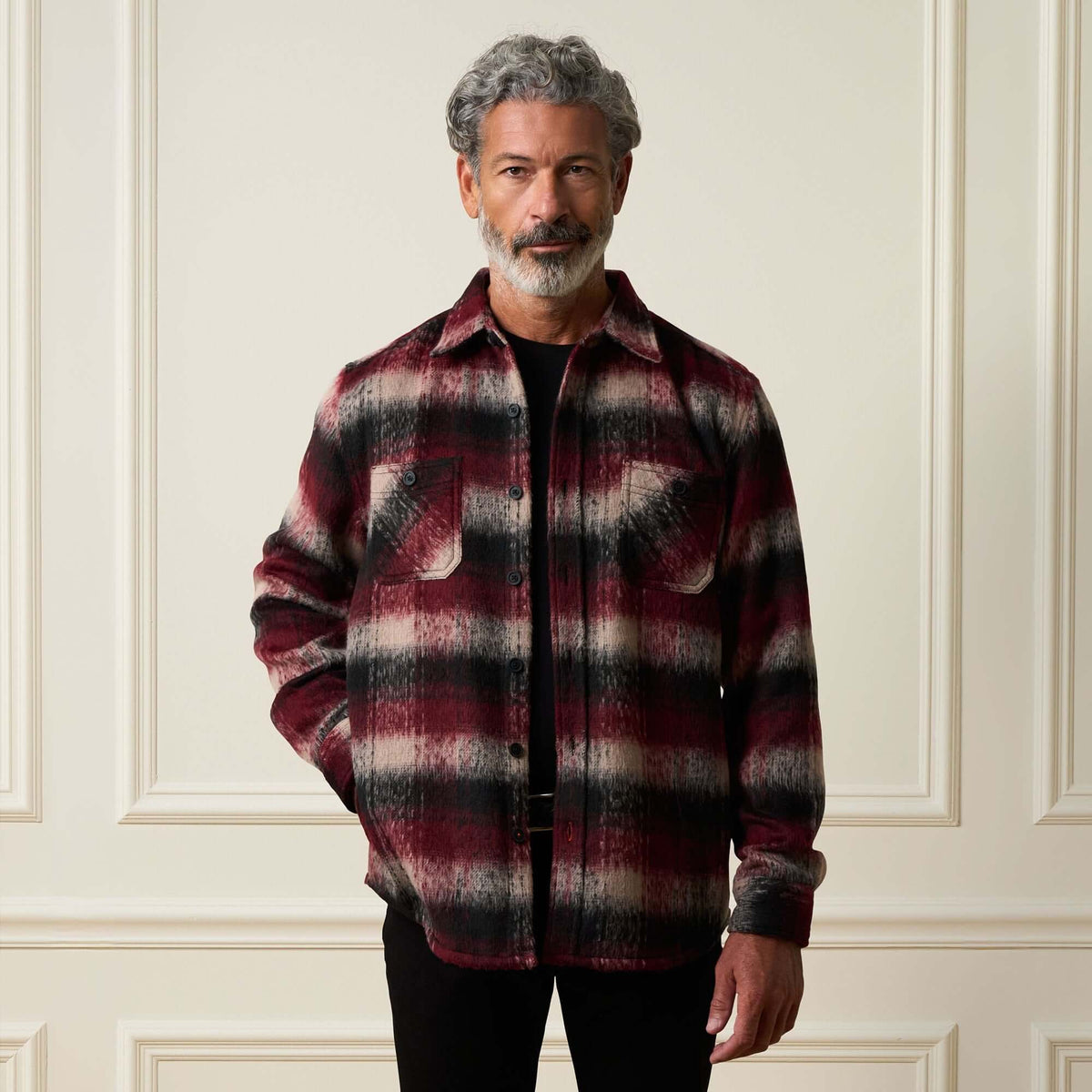 Sherpa-Lined Shirt Jacket