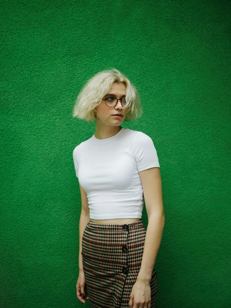 Essential Baby Tee in white