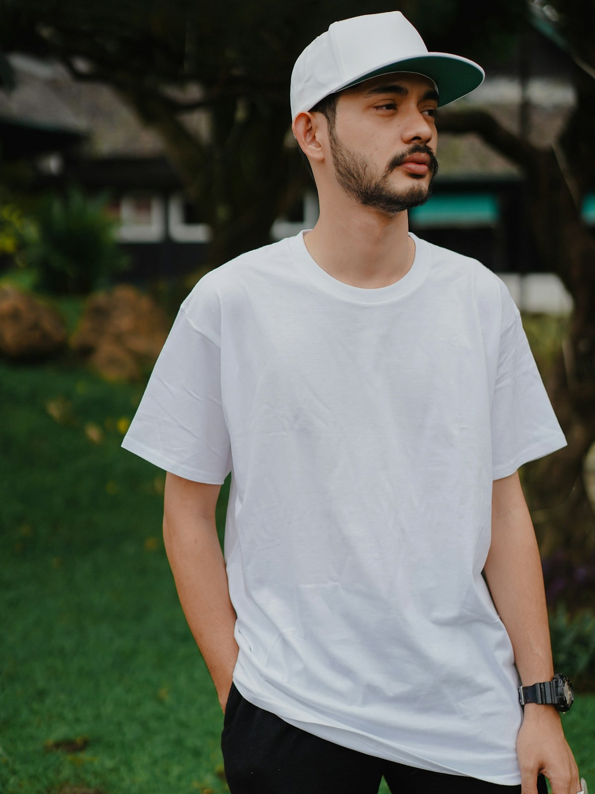 Heavyweight Crew Tee in white